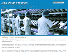 Tablet Screenshot of apexsafetyproducts.com